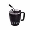 Термочашка Coffee &amp; Tea з трубочкою чорна HP-14-23B - 2