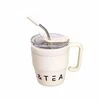 Термочашка Coffee &amp; Tea з трубочкою бежева HP-14-23BE - 1