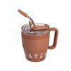 Термочашка Coffee &amp; Tea з трубочкою коричнева HP-14-23BR - 3