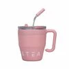 Термочашка Coffee &amp; Tea з трубочкою рожева HP-14-23P - 1