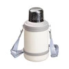 Термос Vacuum Cup 1.5 літра з ремінцем і складною ручкою білий HP-14-21W - 3