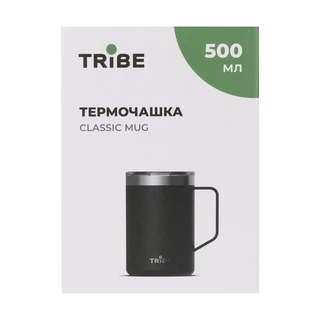 Термочашка Tribe Classic Mug 500 мл T-FA-0033, black