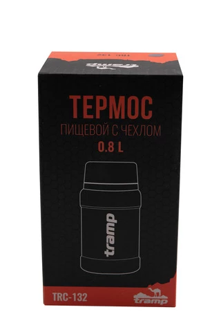 Термос TRAMP з широким горлом 800 мл в чохлі, Олива