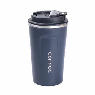 Термокружка Coffee з датчиком температури 380 мл синя HPGM5821BL