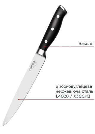 Ніж для м'яса Vinzer Classic line 20,3 см 50283