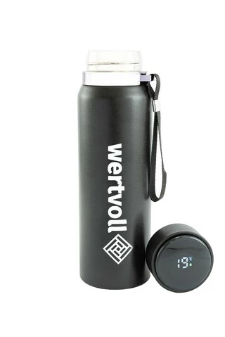 Термос WERTVOLL "DREAM" 800 мл SS Digital Sensor t &deg;C чорний RX-7001BK