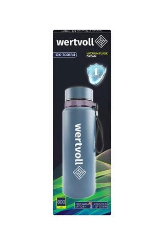 Термос WERTVOLL "DREAM" 800 мл SS Digital Sensor t &deg;C синій RX-7001BU