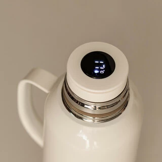 Термос Vacuum з датчиком температури на 820 мл білий HP-14-55W