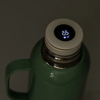 Термос Vacuum з датчиком температури на 820 мл м'ятний HP-14-55M